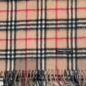 Christian Aujard Paris plaid scarf new